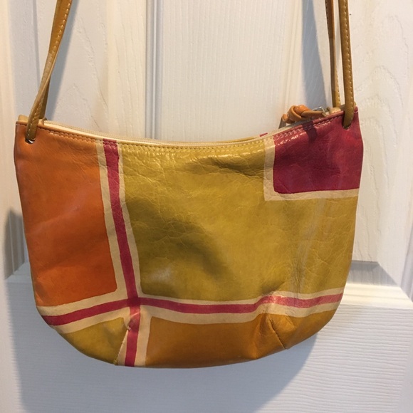 🇮🇹 Astore Leather Retro Geometric Dyed Purse - Picture 4 of 11